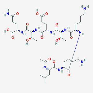 2D structural representation for TB-500 (889 Da)